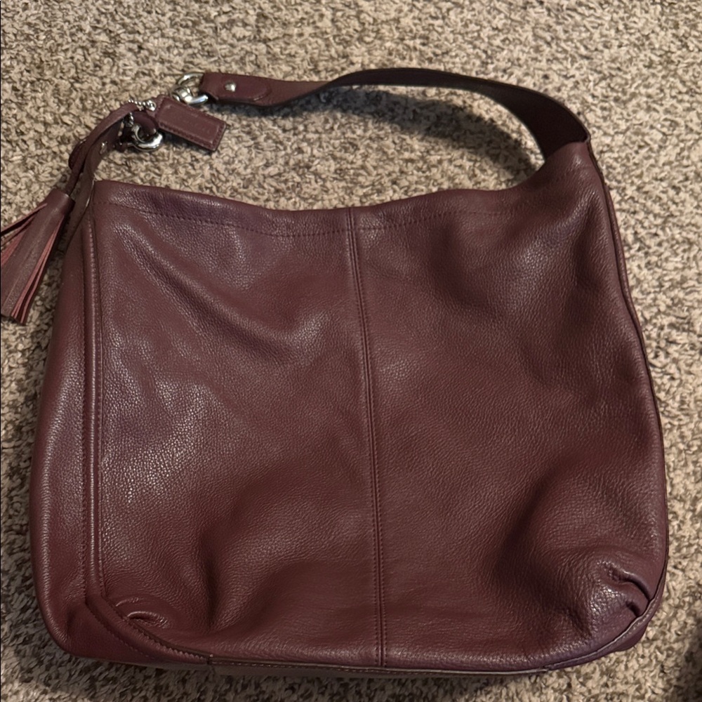 Coach Rich Brown Leather Shoulder Bag